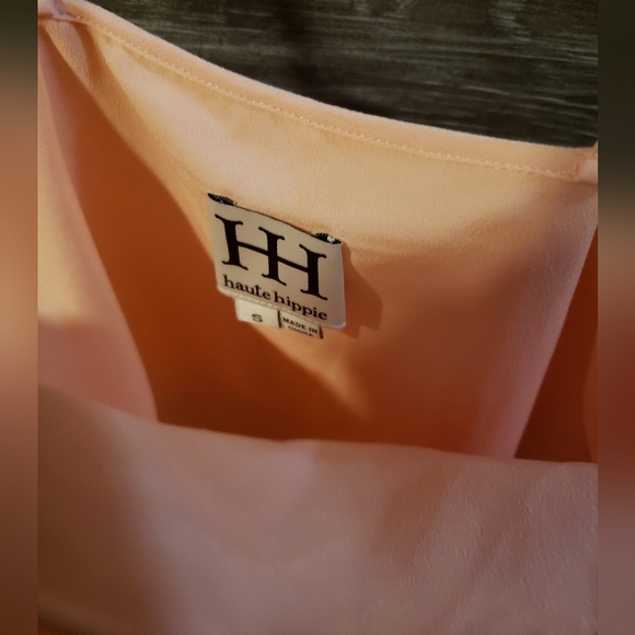 HAUTE HIPPIE NWOT Pink Ashbury Ruffle Mini Dress - SIZE S - Picture 4 of 5